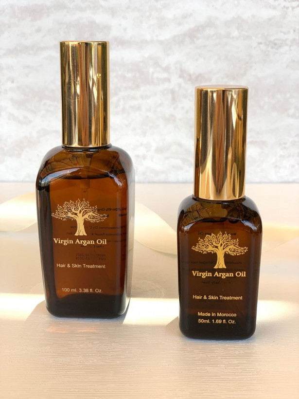 روغن آرگان خالص مراکشی ورگن VIRGIN مخصوص پوست و مو حجم 50میل